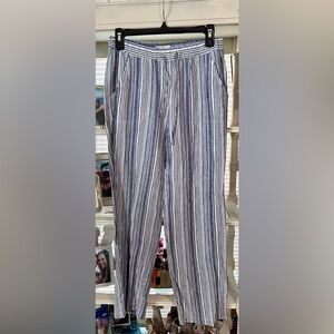 Women’s Land ‘n Sea Striped Linen Pants